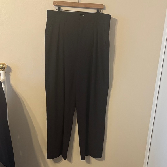 Good American Pants - Good American Suiting Good 90’s Pleated Wide Leg Trouser